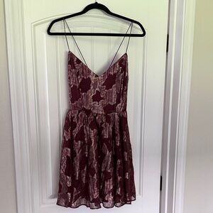 NWT Kimchi Blue Plum Spaghetti Strap Mini Dress